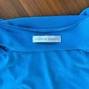 Susana Monaco Blue Essential Everyday Tank Top Square Neck Summer Top Size Large thumbnail 3