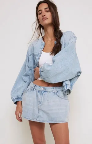 We The Free x Free People Demi Denim Skort‎ NWT 25 thumbnail 1