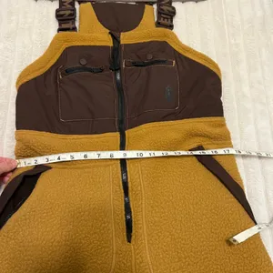 Free People Movement Hit the Slopes High Pile Fleece Snow Bibs Sz S thumbnail 15