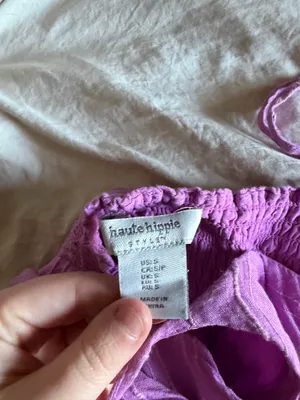 Haute Hippie purple flowy sundress thumbnail 5