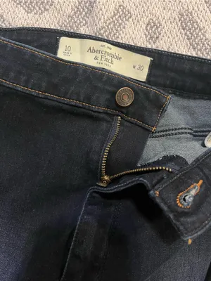 ABERCROMBIE & FITCH Women’s High Rise Dark Wash Blue Denim Skinny Jeans 10 thumbnail 7
