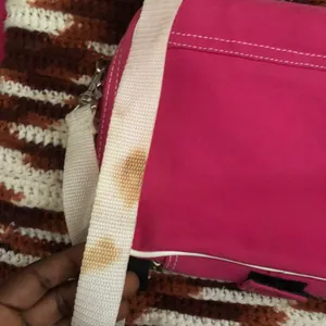 Y2K Retro Early 2000s Pink White “Sneaker Lace-Up Style” Crossbody Messenger Shoulder Bag Purse #Fairygrunge #Biker #Streetwear #Barbie #Bratz thumbnail 8