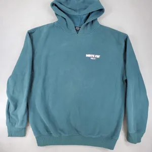 White Fox Hoodie Womens L/XL Teal Vol.3 Graphic Oversized Pullover Sweatshirt thumbnail 1