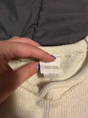Cream American Flag Sweater Cherokee thumbnail 3