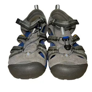 KEEN Suede Leather Waterproof Hiking Sport Sandals Gray Blue Women's 6 thumbnail 2