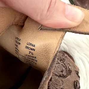 Farylrobin Lorna Embroidered Leather Open Toe Bootie Sz 7.5 thumbnail 8