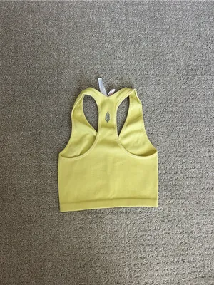 Yellow Free People Movement Tank Size Small! thumbnail 2