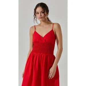 ASTR The‎ Label Popcorn Waist Midi Dress Size XS thumbnail 2