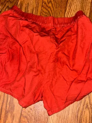 Madewell Linen Blend Easy Pull On Shorts Burnt Orange Size M thumbnail 1