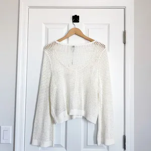 NWT A New Day Cardigan Ivory Open Knit Button Front Size L thumbnail 6