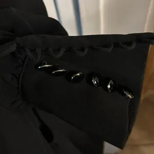 Sézane Black Benedicte Poof Button Sleeve Blouse thumbnail 7