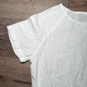Women's Drawstring Waist Mini‎ Dress Pockets Short Sleeves Round Neck Medium thumbnail 5