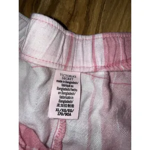 Victoria's Secret Pink Sz‎ XL Plaid Short Sleeve Pajama Set Cotton Pajamas thumbnail 3