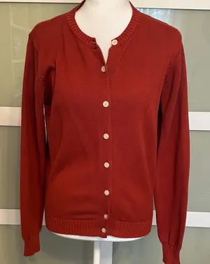 Brandy 🩷 Melville Maroon Cardigan thumbnail 1