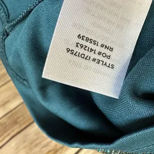 Lulus Dress Women’s Size Medium Teal Metallic Stripe Twist Back Cocktail NWT thumbnail 9