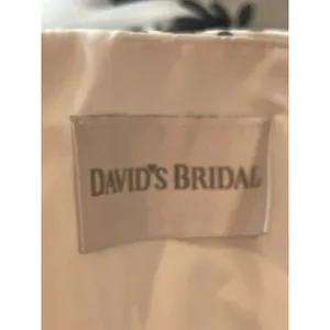 David’s Bridal Black White Floral Strapless Bridal Bridesmaid Party Dress 10 NWT thumbnail 8