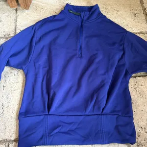 🙂Athleta Deep Blue/purple Fleece Pullover thumbnail 1