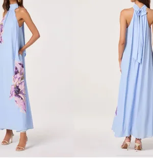 ASTR Nesta Halter Maxi Dress thumbnail 2