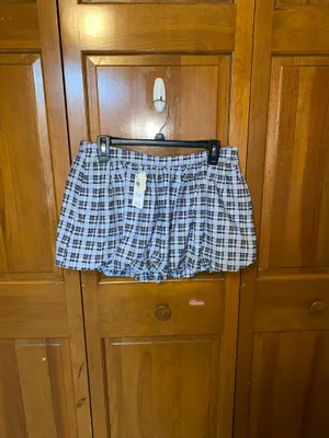 Hollister plaid bubble skirt nwt thumbnail 3