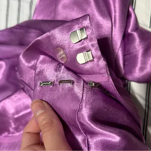 Free People Good Days Satin Trousers Purple Medium Festival Party Going Out thumbnail 11