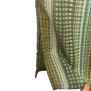 Vintage Koret Seersucker Skirt Large Green‎ Striped Boho Cottagecore Lightweight thumbnail 3
