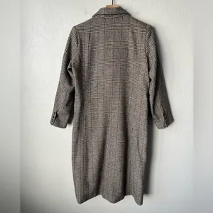 Commense valor plaid oversized overcoat NEW XS Brown thumbnail 12