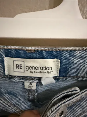 Celebrity Pink Light Blue Denim Mini Skirt thumbnail 3