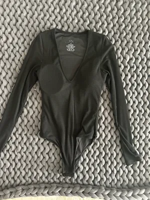 Klassy Network Deep V Long Sleeve Ribbed Bramisui thumbnail 5