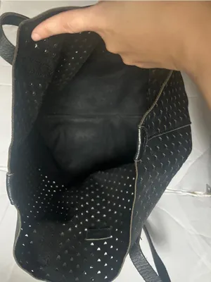 J. Crew Heart Cutout Leather Tote Bag thumbnail 4