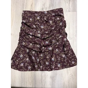 Veronica Beard Taras Mini Skirt Ruched Purple Floral Tiered Silk‎ Fairy Dainty thumbnail 2