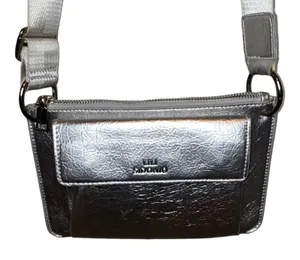 Lili Sidonio x Molly Bracken Metallic Silver‎ Crossbody Bag thumbnail 1