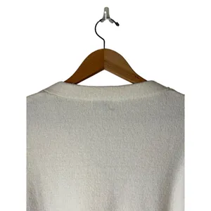 The Drop Francine V Neck Cardigan‎ Women Small Ivory Knit Cozy Fuzzy Sweater thumbnail 5