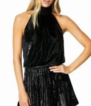 ellin velvet dress black Medium thumbnail 1