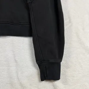 Lululemon M/L Scuba Oversized 1/2 Zip Black Hoodie Cropped Pullover Athleisure thumbnail 6