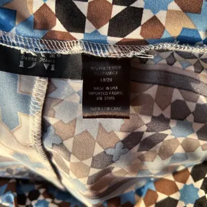 Donna Moore Maxi Skirt in Blue and Brown thumbnail 4