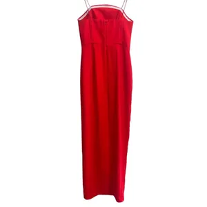 Amanda Uprichard X Revolve Wolfe Maxi Gown In Crimson Red Rosettes thumbnail 9