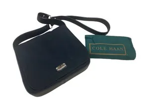 Women’s Cole Haan Black canvas purse/shoulder bag/ handbag medium size SKU 1155 thumbnail 1