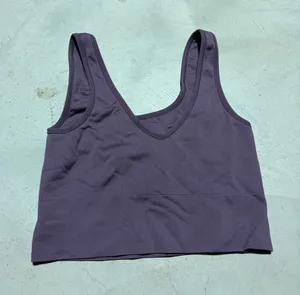 Athleta Women's Scoop Neck Ribbed Crop Tank purple medium thumbnail 1