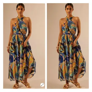 Anthropologie Alexandra Farmer Printed Maxi Dress thumbnail 2