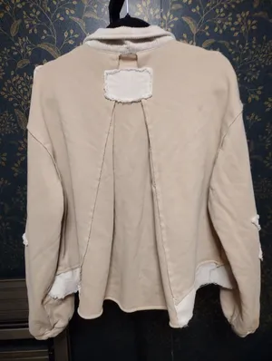 POL Oversized Starlight Glow Utility Jacket with Cream Corduroy Trim thumbnail 4