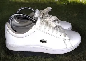 LACOSTE Hydez Sneaker In All White Leather Women's Size US 7.5 119-2-P SFA thumbnail 1