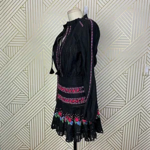 MISA Los Angeles Manuela‎ Dress Black Embroidered thumbnail 6
