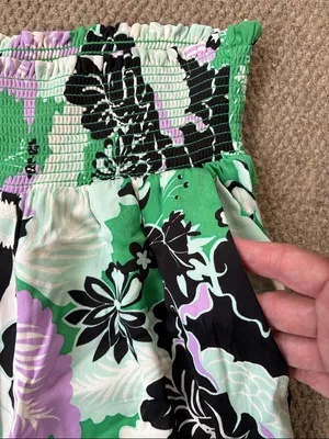 EUC Anthropologie Maeve Floral Wide Leg Pants Size thumbnail 7
