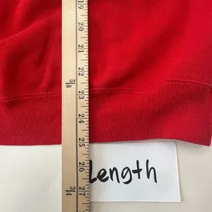 Vintage Hanes Christmas Sweatshirt Horse Sleigh Graphic Crewneck Red Women Large thumbnail 8