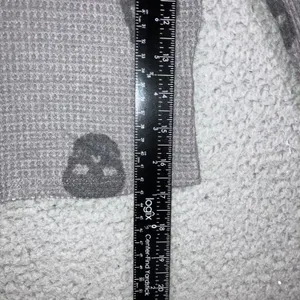 Skull Print Waffle Knit Cropped Top Small L/S Y2K‎ Edgy Emo Punk Goth Grunge thumbnail 8