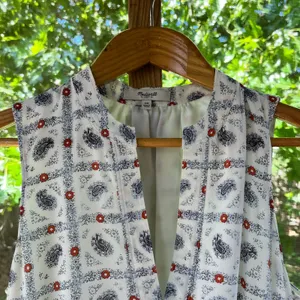 Madewell Women's Sleeveless Silk Mini Dress White Printed Size 00 thumbnail 3