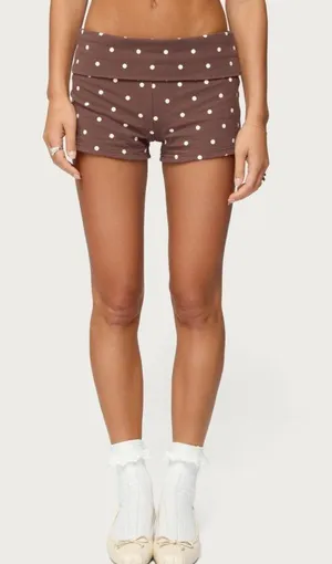 Chelsea Polka Dot Foldover shorts thumbnail 2
