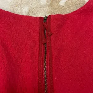 Maeve Anthropologie Womens Medium Splitshade Red Pullover Tulip Dress size M thumbnail 8