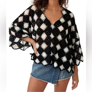 Free People Beach House‎ crochet top sz XS S thumbnail 4