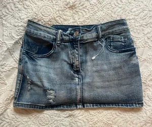 ThatsSoFetch denim mini skirt thumbnail 1